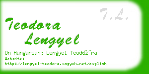 teodora lengyel business card